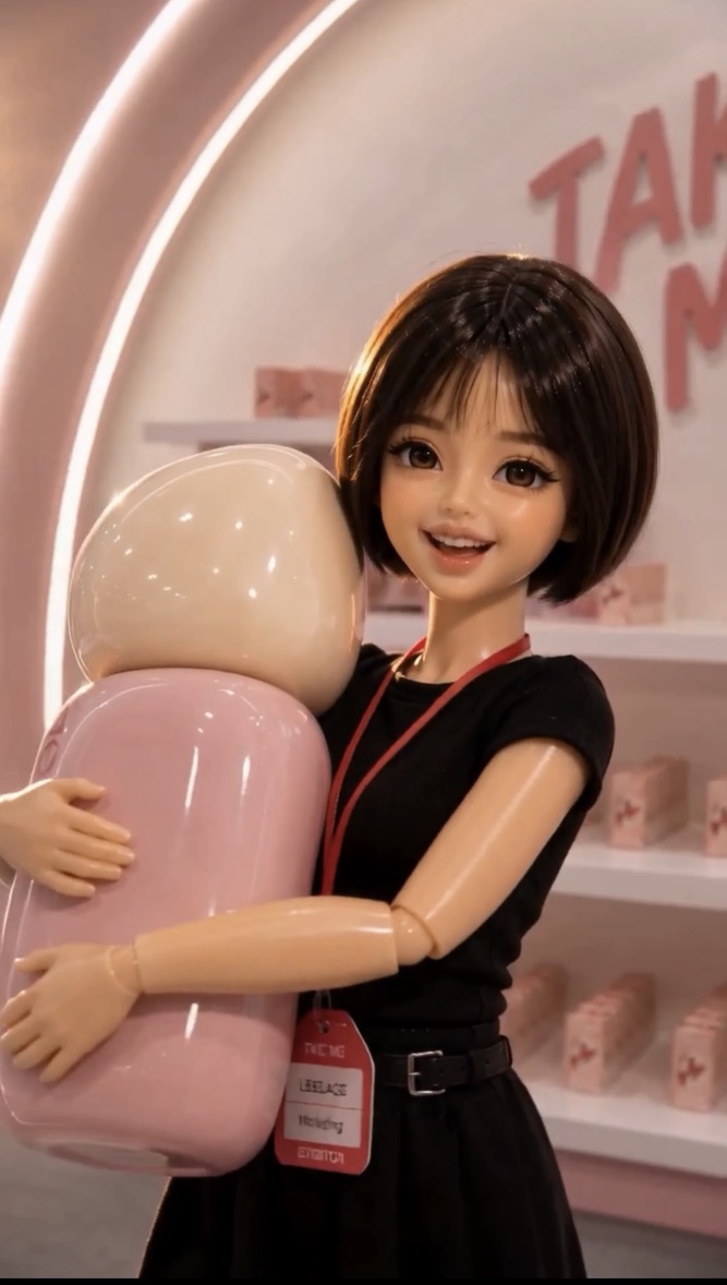 TAKE ME 페블을 품에 안은 르베라쥬 AI 캐릭터